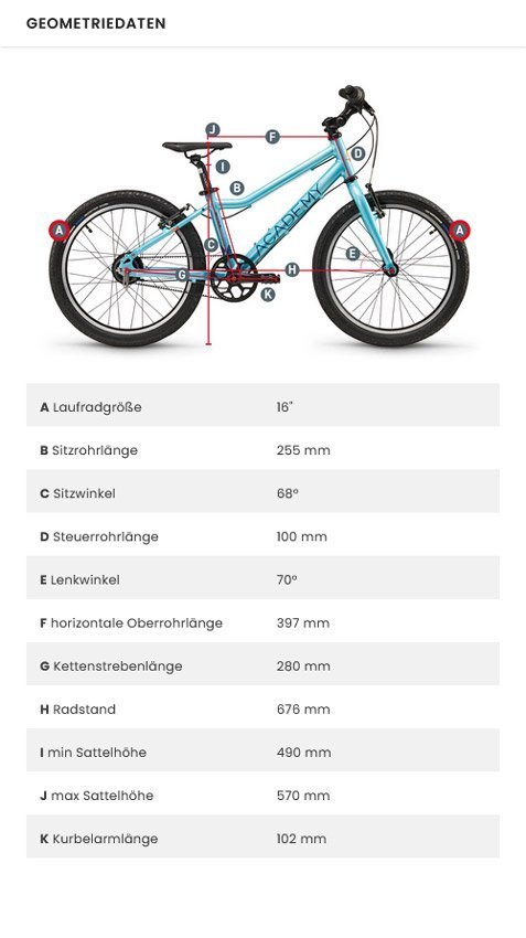 ACADEMY Grade 3 Belt Kinderfahrrad – Bild 6