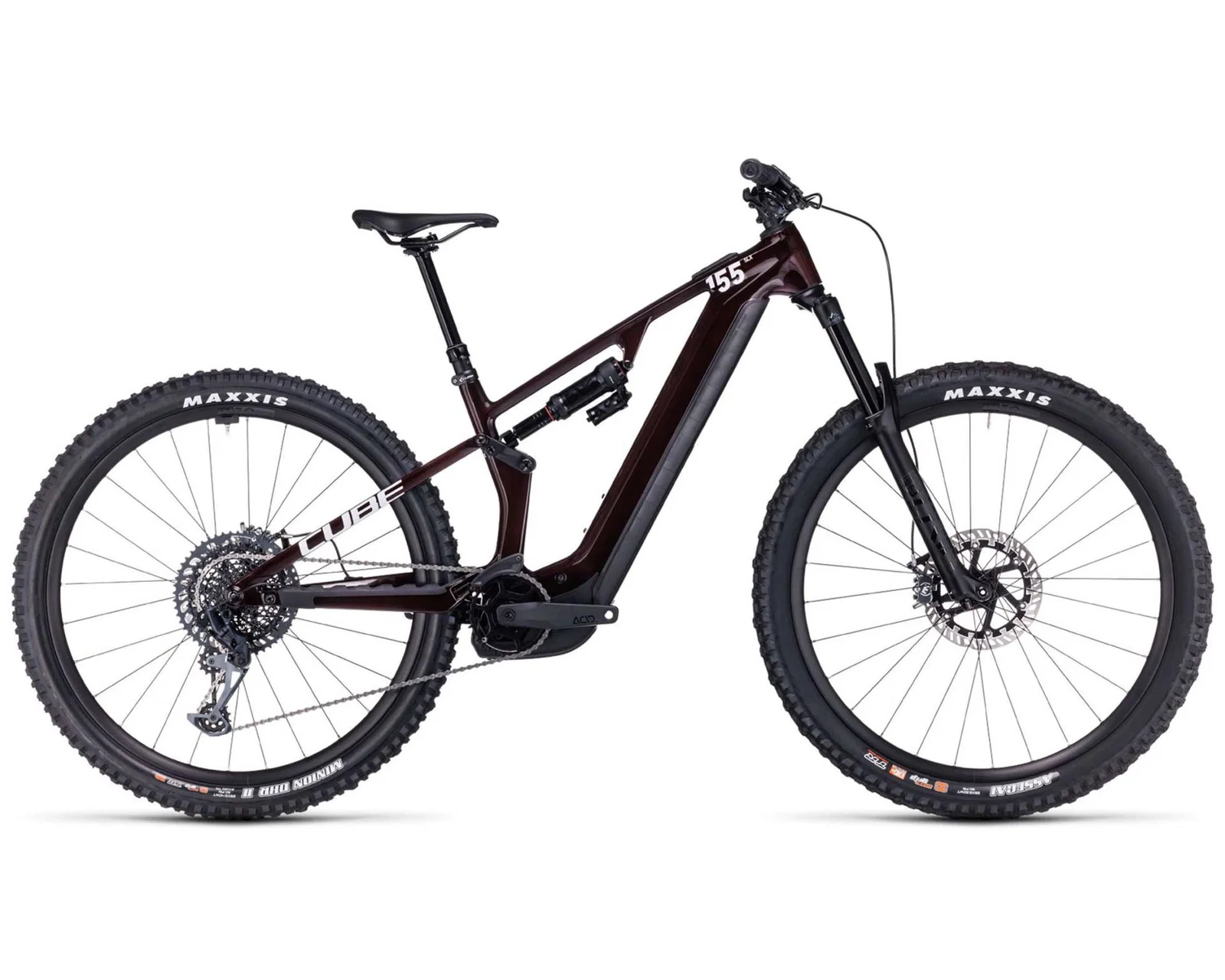 Stereo Hybrid ONE55 C:68X SLX 750 - Carbon Elektro MTB Fully 2024 | liquidred´n´carbon 29" - M